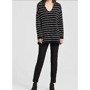 EILEEN FISHER Organic Cotton Striped Chenille Sweater Size XS READ
